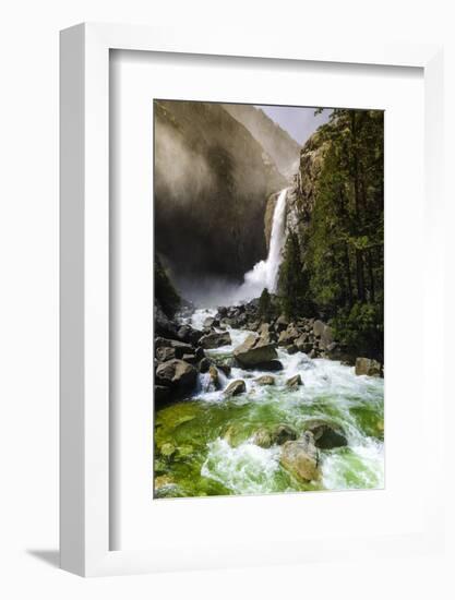 Lower Yosemite Falls, Yosemite National Park, Usa-Russ Bishop-Framed Photographic Print