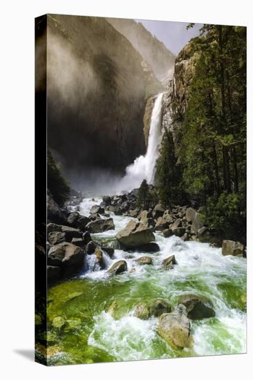 Lower Yosemite Falls, Yosemite National Park, Usa-Russ Bishop-Stretched Canvas