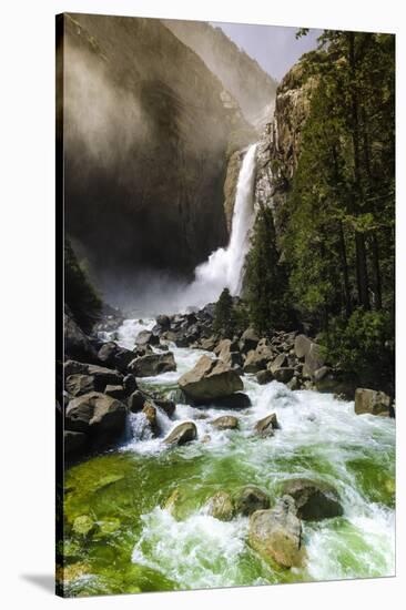 Lower Yosemite Falls, Yosemite National Park, Usa-Russ Bishop-Stretched Canvas