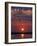 Lower Zambesi National Park, Canoeing on the Zambezi River at Sun Rise under a Mackerel Sky, Zambia-John Warburton-lee-Framed Photographic Print