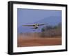 Lower Zambezi National Park, Bush Plane Taking Off from Royal Livingstone Airstrip, Zambia-John Warburton-lee-Framed Photographic Print