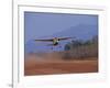 Lower Zambezi National Park, Bush Plane Taking Off from Royal Livingstone Airstrip, Zambia-John Warburton-lee-Framed Photographic Print