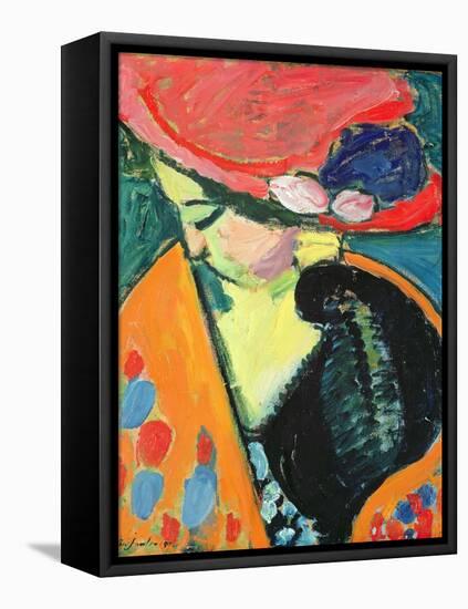 Lowered Head, 1909-Alexej Von Jawlensky-Framed Stretched Canvas