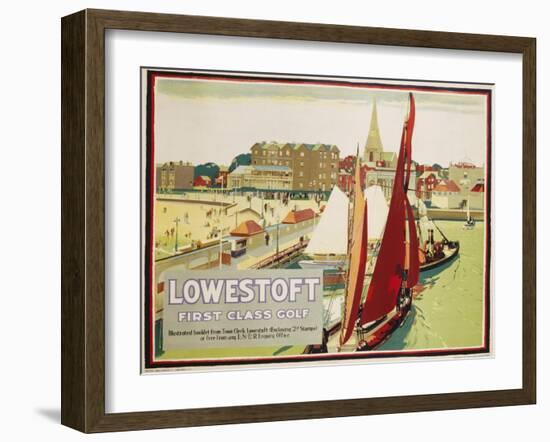 Lowestoft First Class Golf Poster-null-Framed Giclee Print