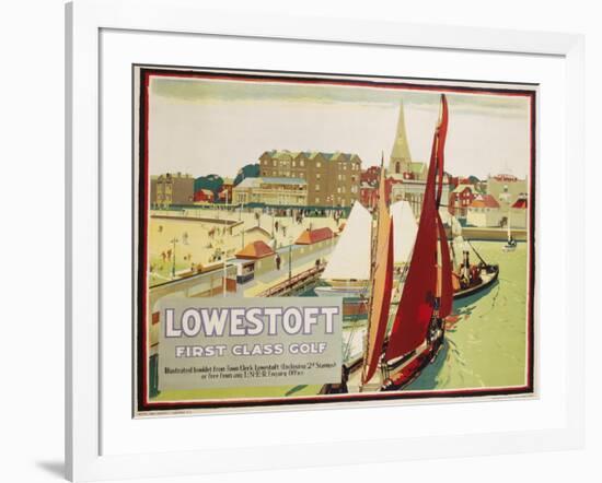 Lowestoft First Class Golf Poster-null-Framed Giclee Print