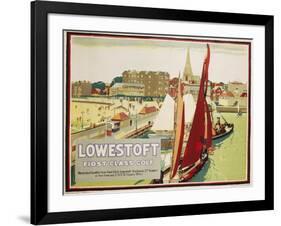 Lowestoft First Class Golf Poster-null-Framed Giclee Print