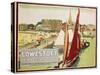 Lowestoft First Class Golf Poster-null-Stretched Canvas