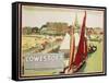 Lowestoft First Class Golf Poster-null-Framed Stretched Canvas