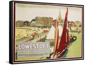 Lowestoft First Class Golf Poster-null-Framed Stretched Canvas