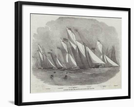Lowestoft Regatta, the Review of the Yachts-Edwin Weedon-Framed Giclee Print