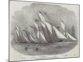 Lowestoft Regatta, the Review of the Yachts-Edwin Weedon-Mounted Giclee Print