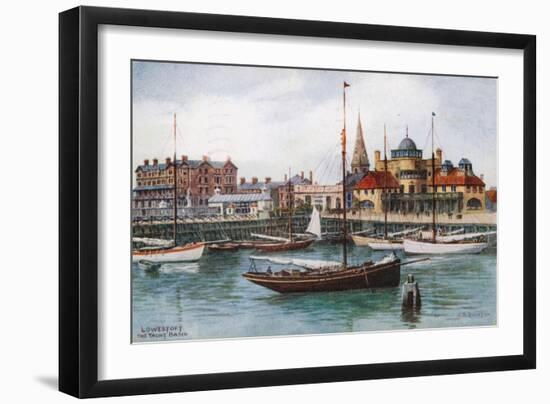 Lowestoft, the Yacht Basin-Alfred Robert Quinton-Framed Giclee Print