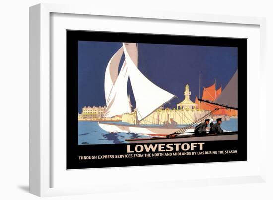 Lowestoft: Through Express Services from the North and Midlands by LMS-Hap Hadley-Framed Art Print