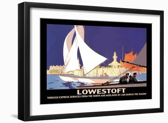 Lowestoft: Through Express Services from the North and Midlands by LMS-Hap Hadley-Framed Art Print