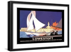 Lowestoft: Through Express Services from the North and Midlands by LMS-Hap Hadley-Framed Art Print