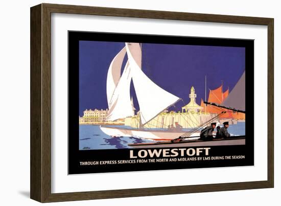 Lowestoft: Through Express Services from the North and Midlands by LMS-Hap Hadley-Framed Premium Giclee Print