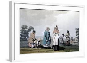 Lowkers - Women Who Weeded Corn, 1814-George Walker-Framed Giclee Print