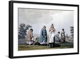 Lowkers - Women Who Weeded Corn, 1814-George Walker-Framed Giclee Print