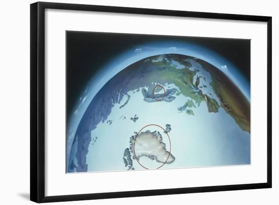 Lowlands and Highlands on Planet Earth-null-Framed Giclee Print