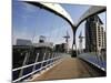 Lowry Bridge over the Manchester Ship Canal, Salford Quays, Greater Manchester, England, UK-Richardson Peter-Mounted Photographic Print