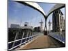 Lowry Bridge over the Manchester Ship Canal, Salford Quays, Greater Manchester, England, UK-Richardson Peter-Mounted Photographic Print