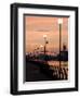 Lowry Footbridge and Canal in the Evening, Salford, Manchester, England, United Kingdom, Europe-Charles Bowman-Framed Photographic Print