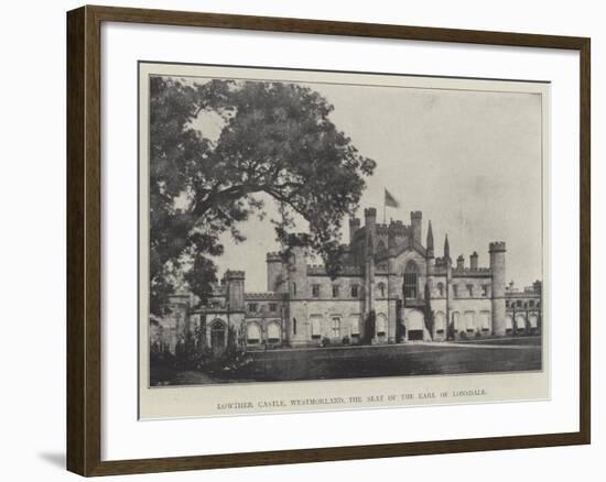 Lowther Castle, Westmorland, the Seat of the Earl of Lonsdale-null-Framed Giclee Print