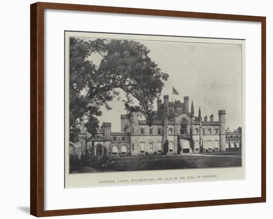 Lowther Castle, Westmorland, the Seat of the Earl of Lonsdale-null-Framed Giclee Print