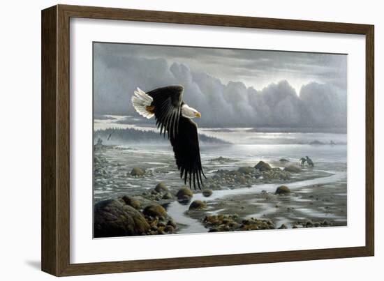 Lowtide - Bald Eagle-Wilhelm Goebel-Framed Giclee Print