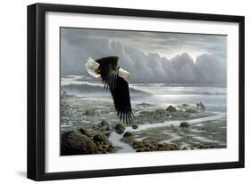 Lowtide - Bald Eagle-Wilhelm Goebel-Framed Giclee Print