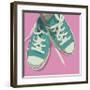 Lowtops (blue on pink)-John Golden-Framed Giclee Print