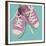 Lowtops (pink on blue)-John W^ Golden-Framed Giclee Print