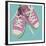 Lowtops (pink on blue)-John W^ Golden-Framed Giclee Print