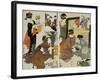 Loyal League Depicting Everyday Life of an Edo Period Household-Kitagawa Utamaro-Framed Giclee Print