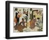 Loyal League Depicting Everyday Life of an Edo Period Household-Kitagawa Utamaro-Framed Giclee Print