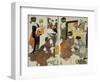 Loyal League Depicting Everyday Life of an Edo Period Household-Kitagawa Utamaro-Framed Giclee Print