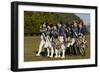 Loyalist Colonials Marching in a Reenactment on the Yorktown Battlefield, Virginia-null-Framed Giclee Print