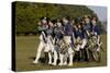 Loyalist Colonials Marching in a Reenactment on the Yorktown Battlefield, Virginia-null-Stretched Canvas