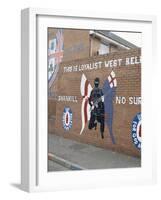 Loyalist Mural, Shankill Road, Belfast, Northern Ireland, United Kingdom-David Lomax-Framed Photographic Print