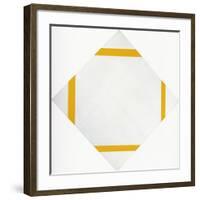 Lozange Composition with Four Yellow Lines, 1933-Piet Mondrian-Framed Art Print