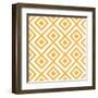 Lozenge Shaped Geometric Pattern-RLN-Framed Art Print