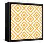 Lozenge Shaped Geometric Pattern-RLN-Framed Stretched Canvas