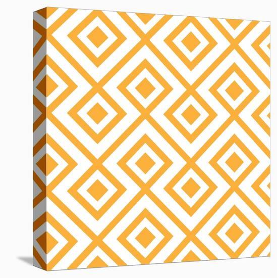 Lozenge Shaped Geometric Pattern-RLN-Stretched Canvas