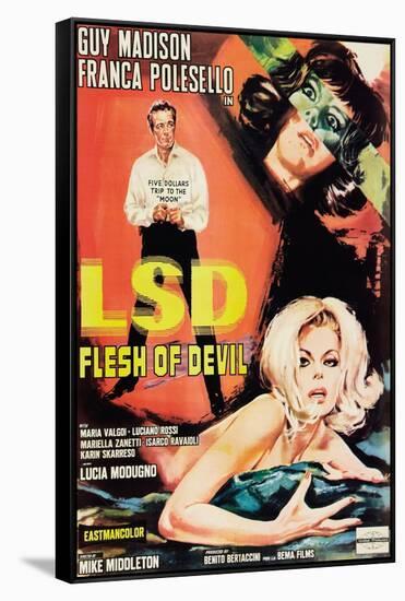 LSD: Flesh of the Devil-null-Framed Stretched Canvas