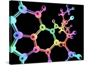 LSD Molecule, Artwork-PASIEKA-Stretched Canvas