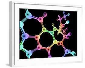 LSD Molecule, Artwork-PASIEKA-Framed Photographic Print