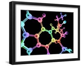 LSD Molecule, Artwork-PASIEKA-Framed Photographic Print