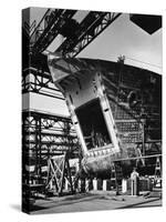 LST under Construction at Shipyard of the American Bridge Co-Andreas Feininger-Stretched Canvas