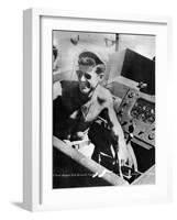 Lt John Kennedy in the Pacific During World War Ii-null-Framed Photo