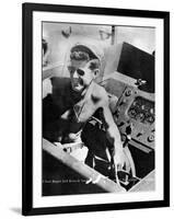 Lt John Kennedy in the Pacific During World War Ii-null-Framed Photo